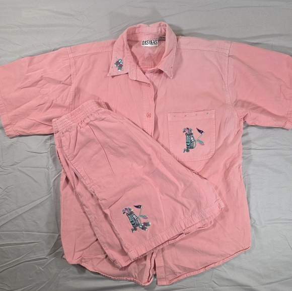 Las Olas Pink Button Down Shirt for Women - Picture 1 of 9